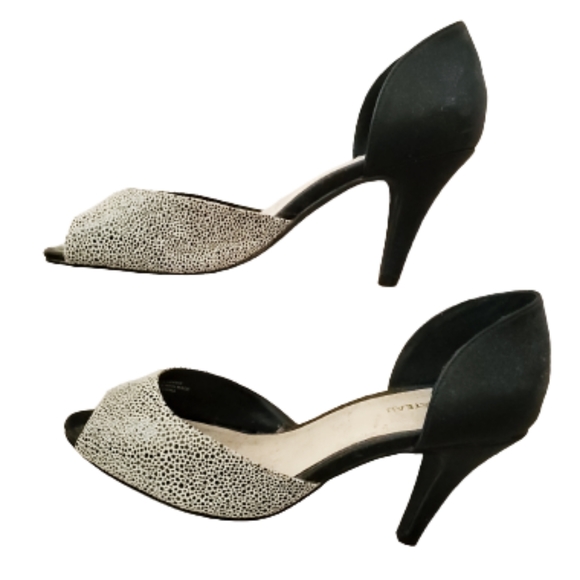 LE CHATEAU D'ORSAY LEATHER PEEP TOE PUMPS - SIZE 39 - Picture 3 of 8